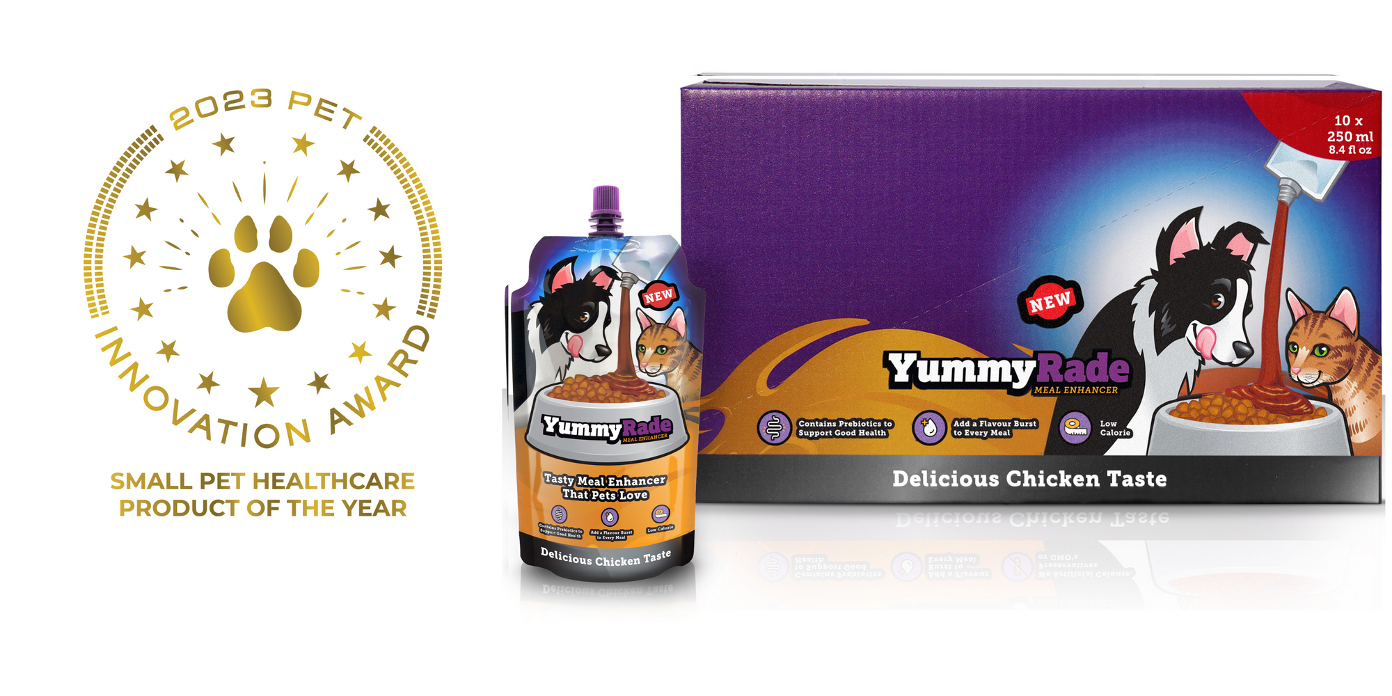 YummyRade takes home  "Small Pet Healthcare Product of the Year" at the Pet Innovation Awards!